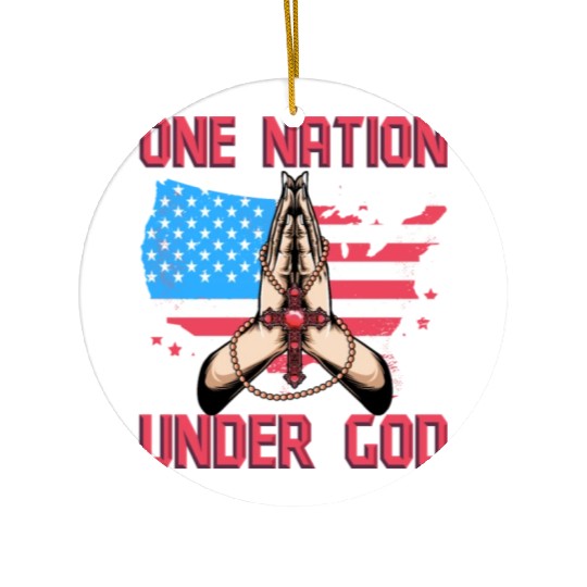 One Nation under God Ceramic Ornaments