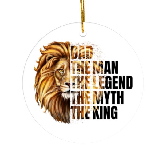 The Man the Legend Lion Ceramic Ornaments