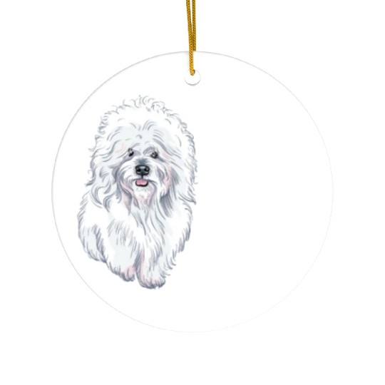 Bichon Frise Ceramic Ornaments