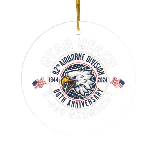 UTAH Beach airborne division 80th anniversary Ceramic Ornaments