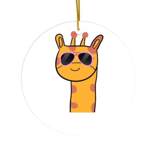 Cute Long Neck Giraffe Ceramic Ornaments