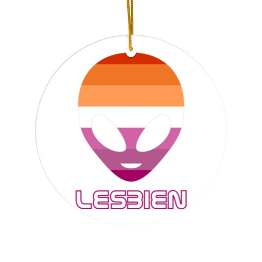 Lesbien aka lesbian alien Ceramic Ornaments