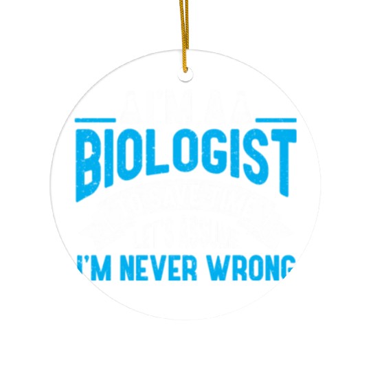 Biology Gift Biologist Ceramic Ornaments