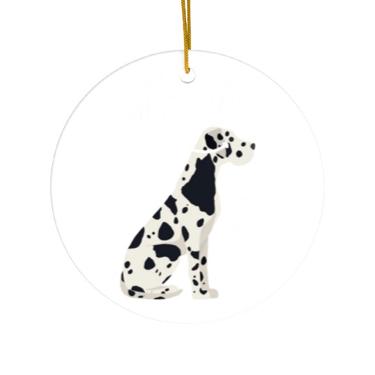 Harlequin Great Dane Dog Anatomy Ceramic Ornaments