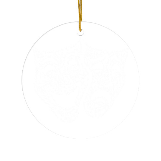 Comedy Tragedy Word Ceramic Ornaments