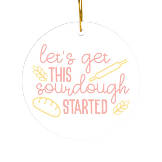 Sourdough Bread Baking Ceramic Ornaments