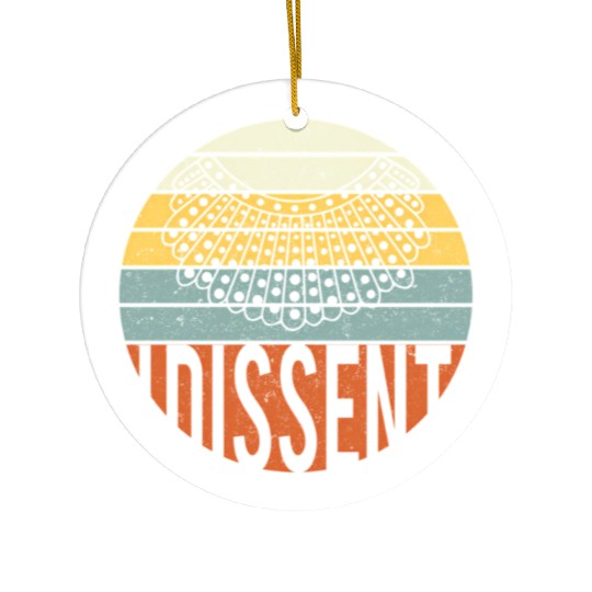 I Dissent Quote Ceramic Ornaments