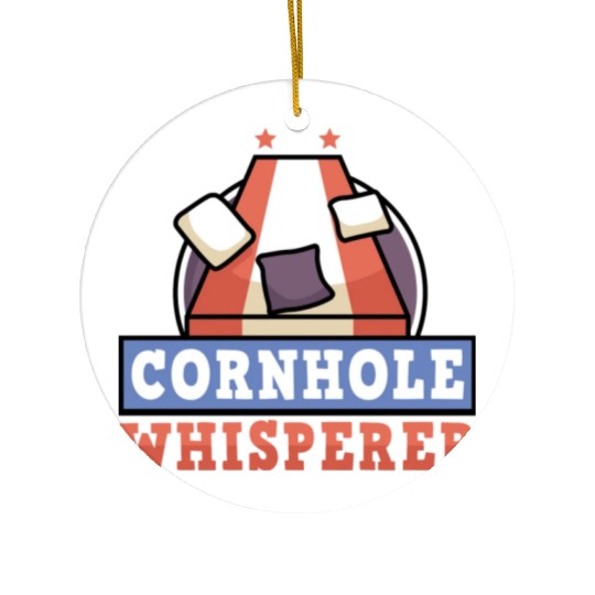 Cornhole Whisperer Bean Bag Lover Ceramic Ornaments
