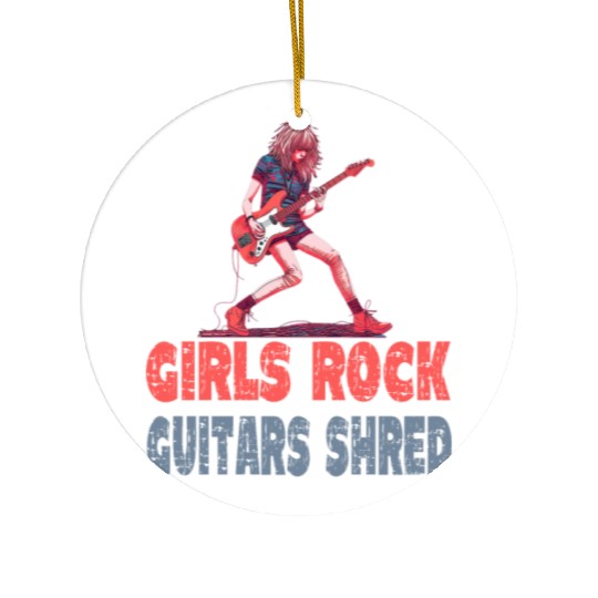 Gilrs Rock Guitar Shrek Ceramic Ornaments