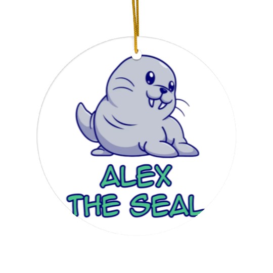 Alex The Seal Ceramic Ornaments