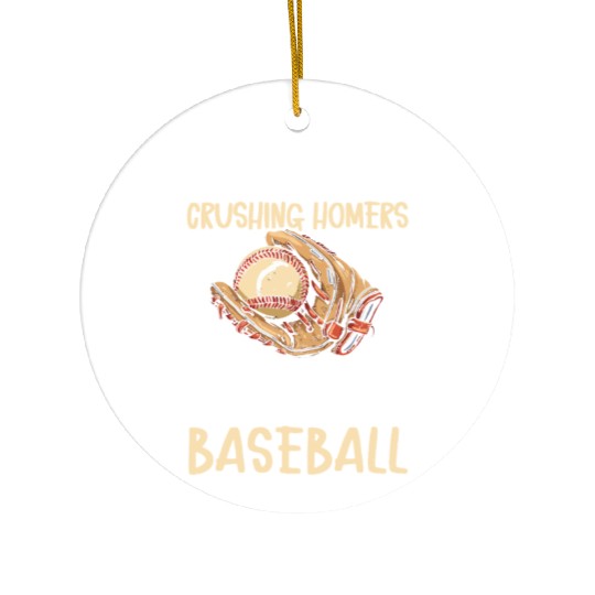 Baseball Math Lover Mathematician Baseball Player Ceramic Ornaments