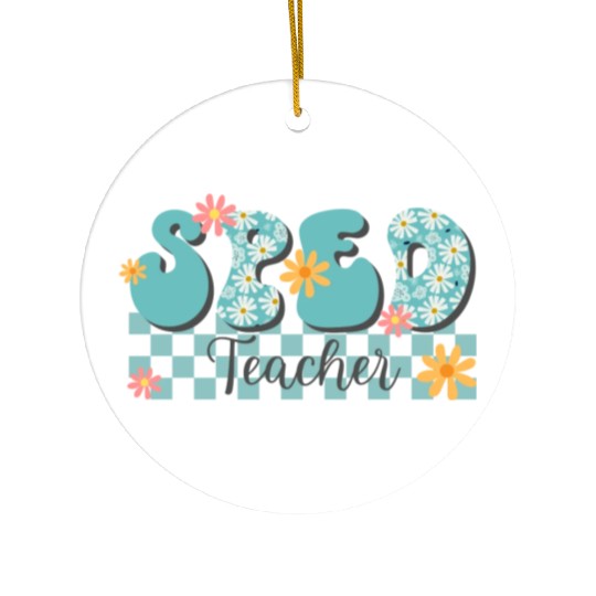Sped Teacher Ceramic Ornaments