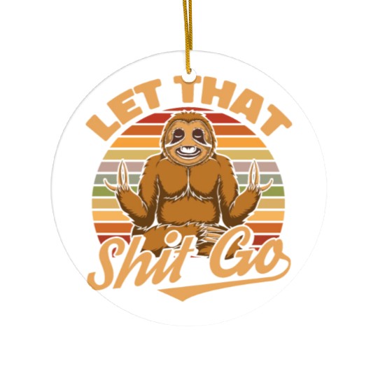 Sloth Funny Sloth Yoga Ceramic Ornaments