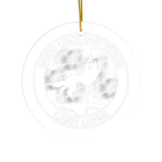 canis lupus mountain Ceramic Ornaments