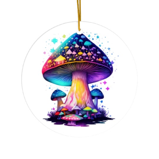 Mystical Fungi Ceramic Ornaments