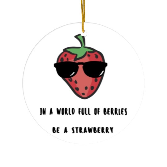 Strawberry world Ceramic Ornaments