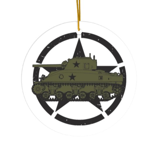 M4 Sherman | World War 2 Vehicle Ceramic Ornaments