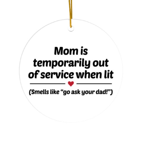 Go Ask Your Dad trending Ceramic Ornaments