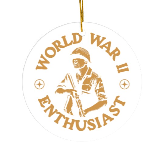 World War 2 WW2 Enthusiast Ceramic Ornaments