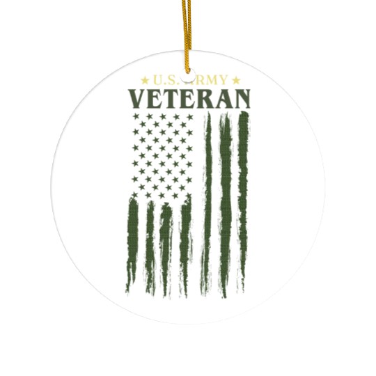 US army veteran Ceramic Ornaments
