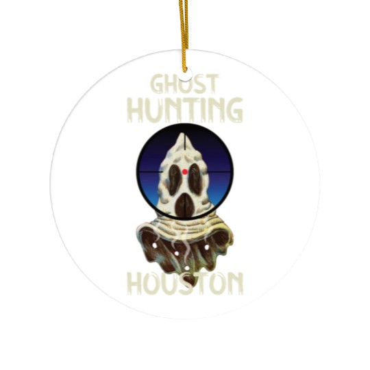 Paranormal Investigator Houston Ghost Hunter Ghost Ceramic Ornaments