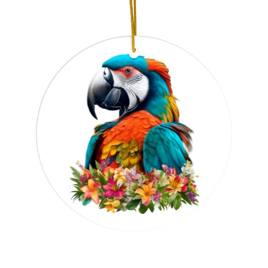Beautiful Nature - Macaw 03 Ceramic Ornaments