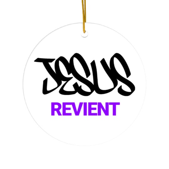 JESUS is coming back Ceramic Ornaments