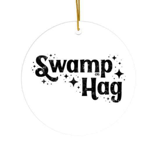 Swamp Hag Black Ceramic Ornaments