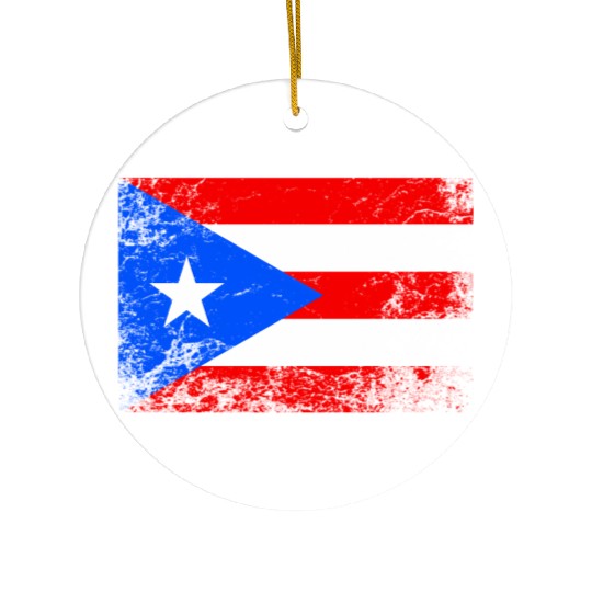 Puerto Rico National Flag Ceramic Ornaments