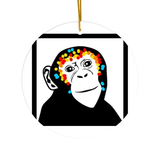 Monkey Face Monkey Monkey Ceramic Ornaments