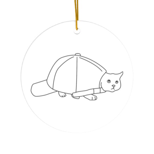 Turtle Cat Ceramic Ornaments