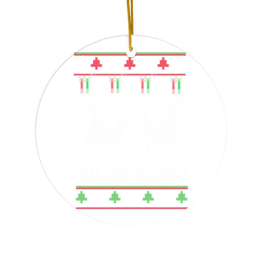 Humg Reindeer Ugly Ho Ceramic Ornaments