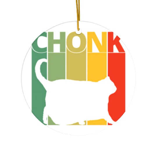 Cat Meme Chonk Dank Meme Chonk Ceramic Ornaments