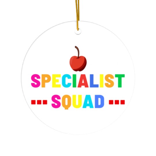 Specialist Squad Teacher Team Back To School cool Ceramic Ornaments