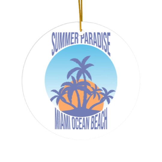 Tropical Paradise Ceramic Ornaments