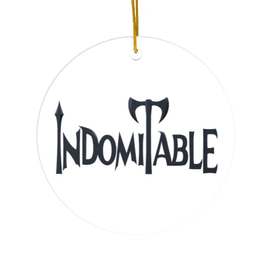 Indomitable Black Ceramic Ornaments