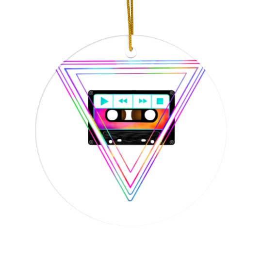 Totally Triangular 80s Cassette Tape Ceramic Ornaments