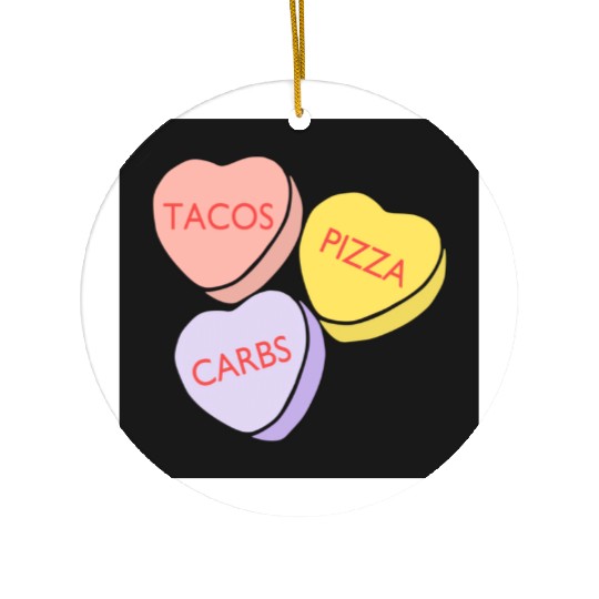FRONTARTFunny Conversation Hearts Candy Ceramic Ornaments
