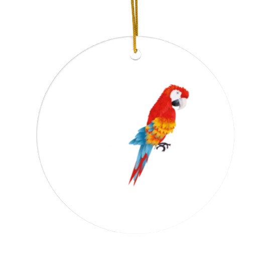 Macaw Heart Beat Parrot lover Macaws Parrots Ceramic Ornaments