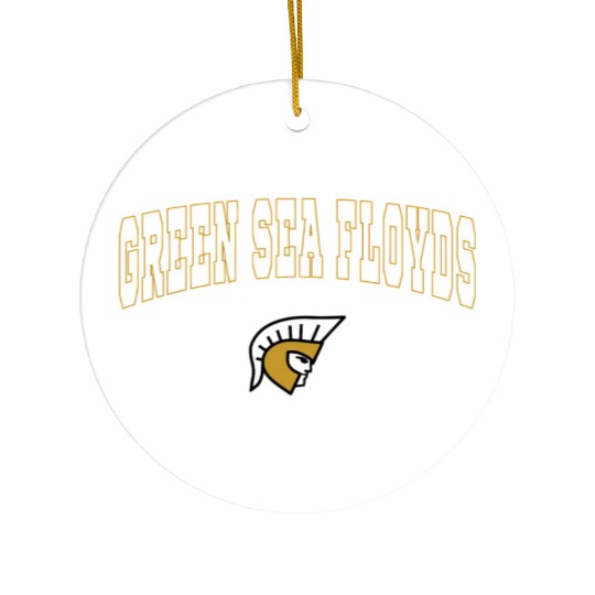Green Sea Floyds High School Trojans Ceramic Ornaments