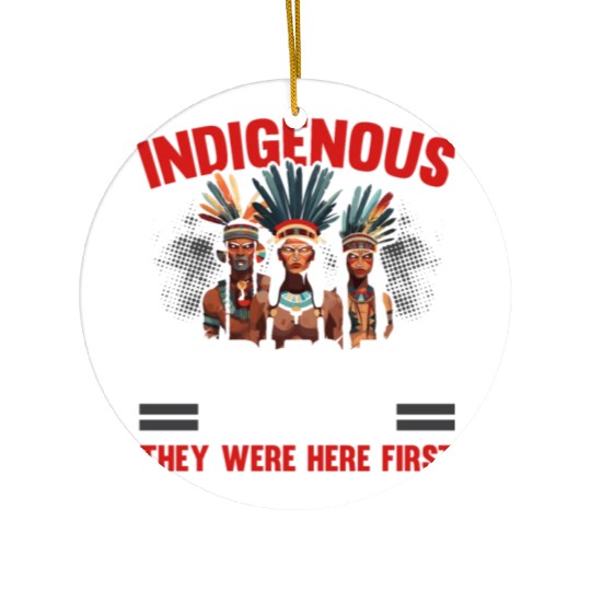 Aboriginal Indians Indigenous Native American Day Ceramic Ornaments