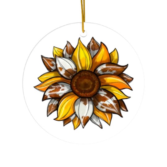 Flower Sunshine Leopard Ceramic Ornaments