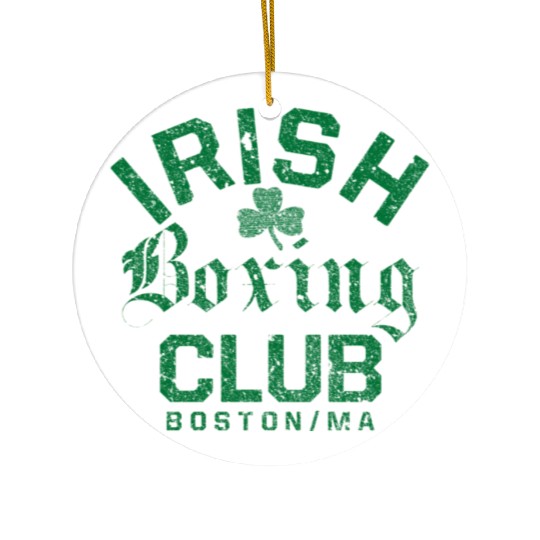 Irish Boxing Club Boston Massachusetts Ceramic Ornaments