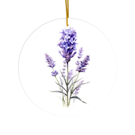 Lavender Flower Ceramic Ornaments
