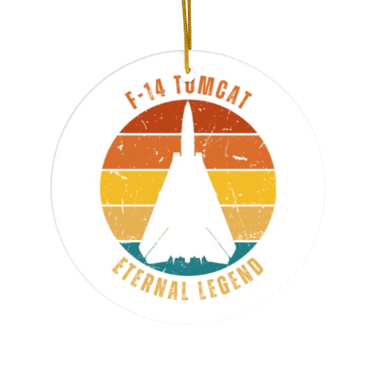 Retro F-14 Tomcat Ceramic Ornaments