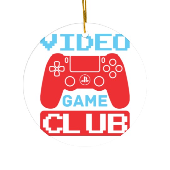Video game club gamer Ceramic Ornaments