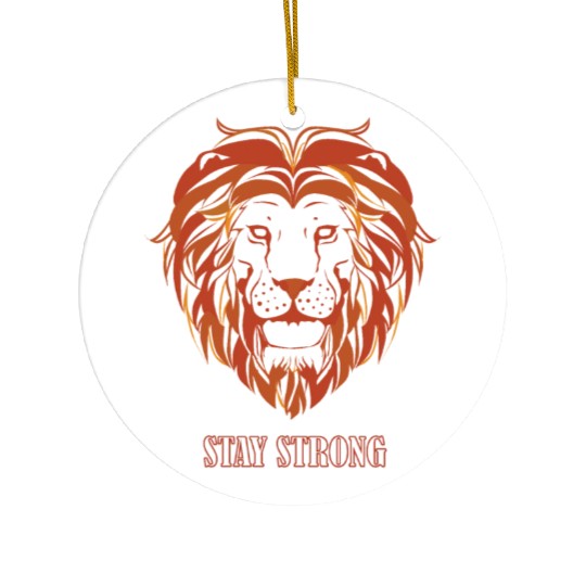 Lion head Ceramic Ornaments
