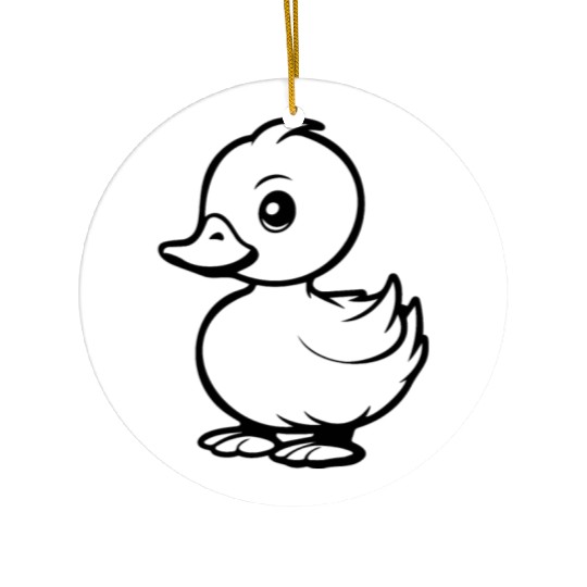 Duck Bird Nature Pond Ceramic Ornaments