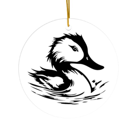 Duck Bird Nature Pond Ceramic Ornaments