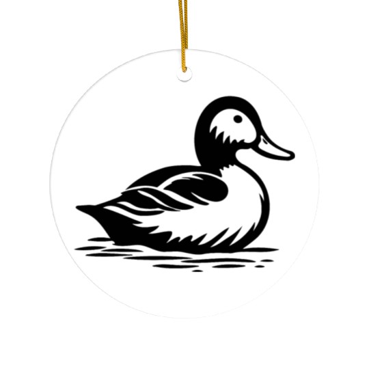 Duck Bird Nature Pond Ceramic Ornaments